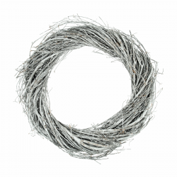 Silver/Grey Willow Wreath 30cm
