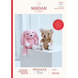 Sirdar Snuggly BUNNY Bear & Bunny Soft Toy Pattern 2521