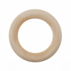 Wooden Birch Craft Ring - 4.5cm
