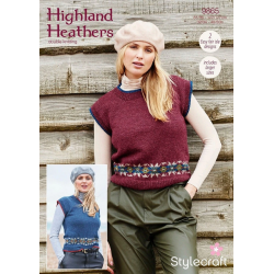 Stylecraft Highland Heather DK Ladies Tank Top Pattern 9865