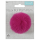 Faux Fur Pom Pom - 6cm - Various Colours