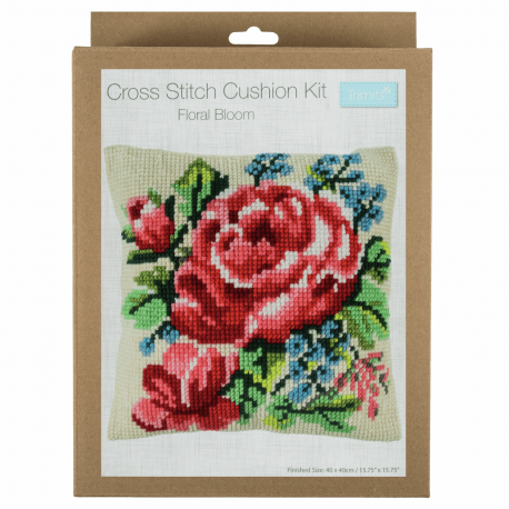 Trimits Cross Stitch Cushion Kit - Floral Bloom