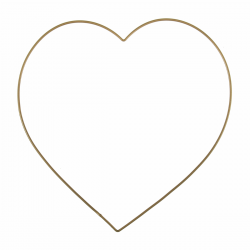 Craft Hoops - HEART - Gold