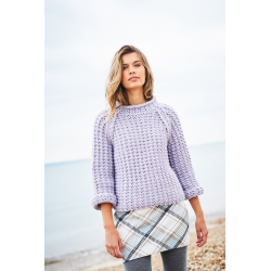 Stylecraft XL Super Chunky Tweed Ladies Sweater &Cardigan Pattern 9886