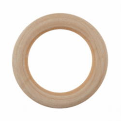 Wooden Birch Craft Ring - 5.5cm