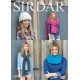 Sirdar Gorgeous Hat and Scarf Pattern 7964